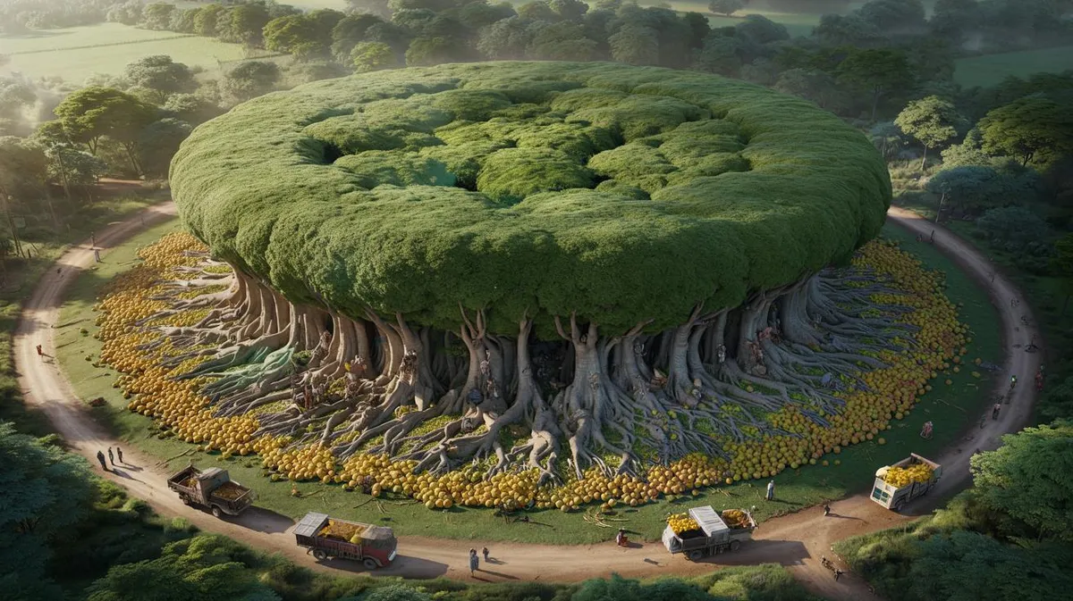 Ein Baum, der wie ein ganzer Wald wirkt: Ein botanisches Wunder